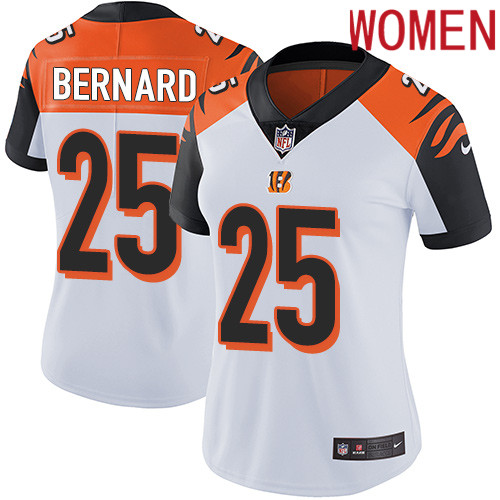 2019 Women Cincinnati Bengals 25 Bernard white Nike Vapor Untouchable Limited NFL Jersey